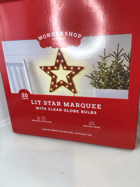 Wondershop Electric Brown Metal Star Holiday Item