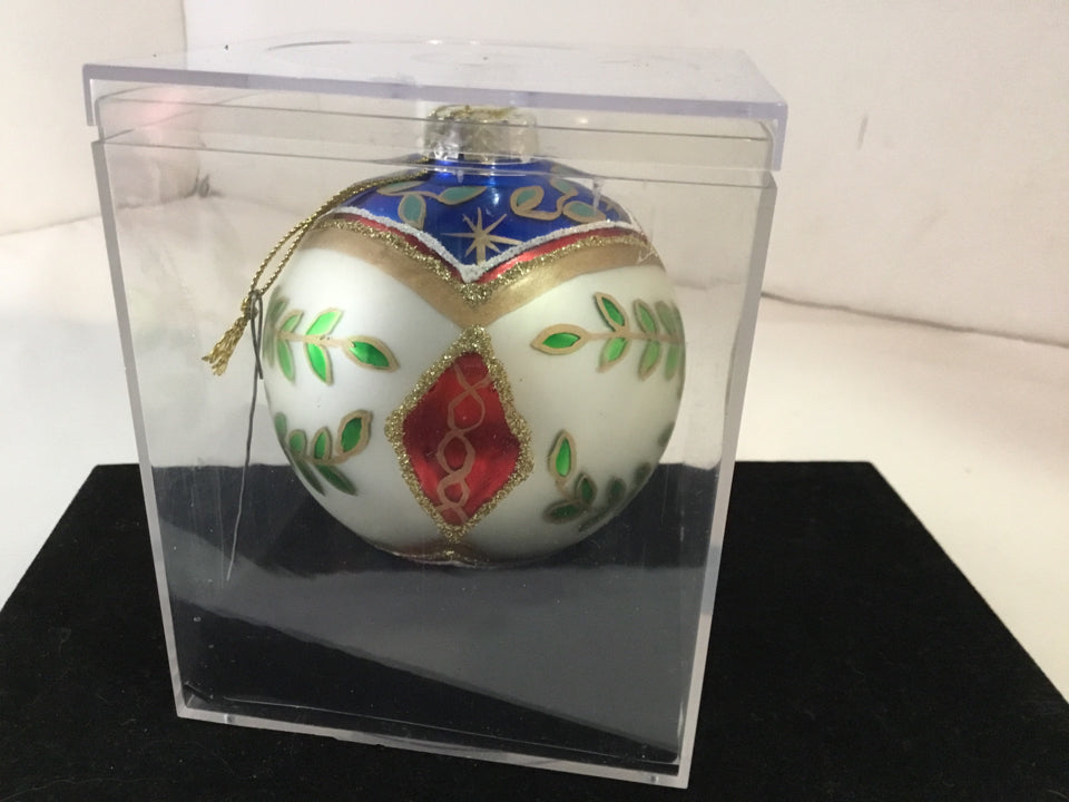 Ornament Multi-Color Glass Holiday Item