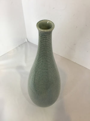 Crackle Blue Ceramic Vase