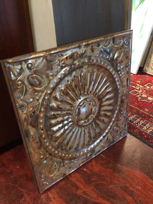 Rustic Pressed Tin Rust Wall Decoration Art