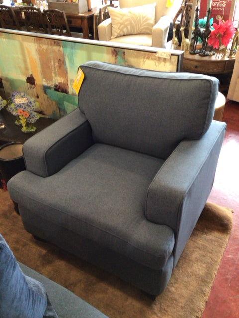 Loose Cushion Loose Cushion Back Blue Chair