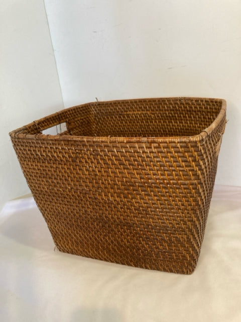 Brown Bamboo Woven Basket