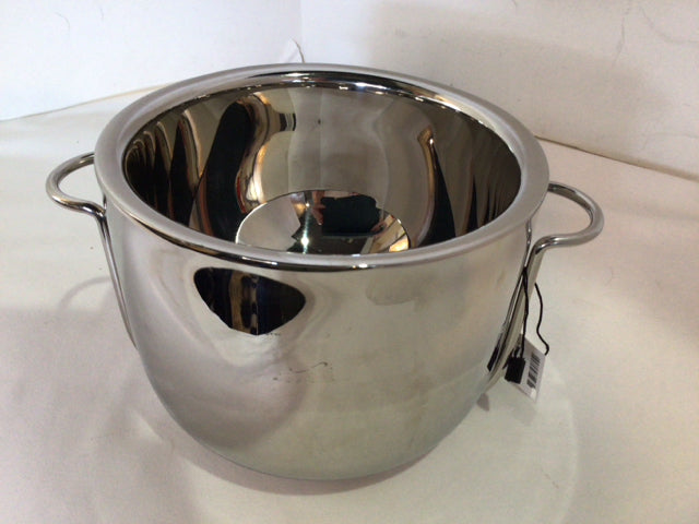 West Elm Silver Stainless Steel Ice Bucket