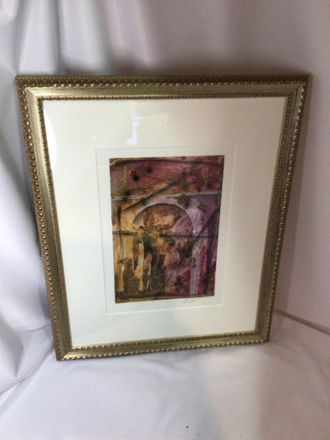 Chadwick Studios Abstract Pink Man Framed Art