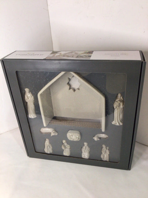 Threshold Nativity White Ceramic Holiday Item