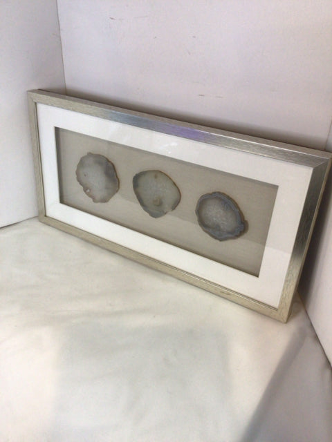 Shadow Box Gray Stone Framed Art