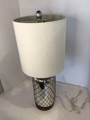 Silver Mercury Glass Lamp
