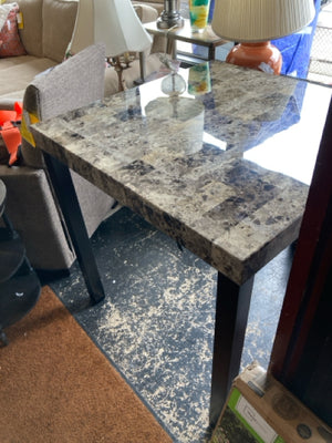 Faux Marble Black Table BUJ2P5WU