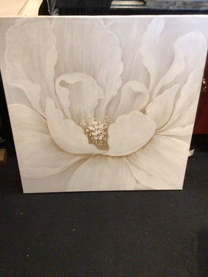 White Flower Stretch Canvas