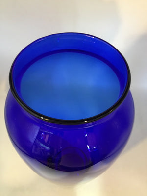 Coaster Blue Glass Vase