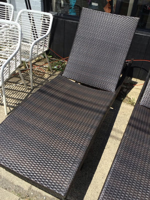 Lounge Rattan Outdoor/Outside Brown Chair