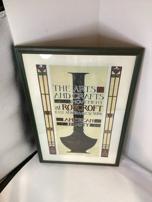 Arts & Crafts Cream/Black Words Framed Art