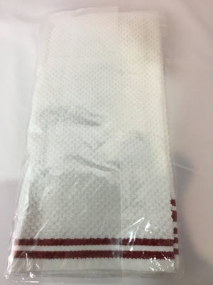 Hand Towel White/Red Towel