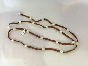 Leather Brown Wrap Necklace