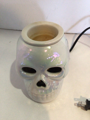 Halloween Ceramic Skull Electric Holiday Item