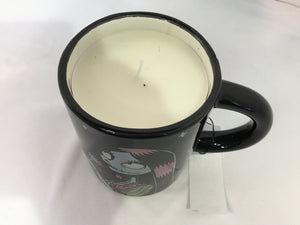 Halloween Black/White Ceramic Candle Holiday Item