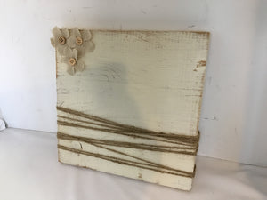 Rustic Wood Cream Wall Decoration Art