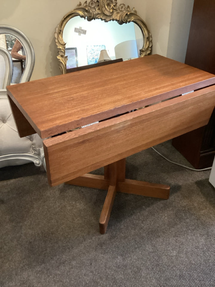 Drop Leaf Wood Brown Table
