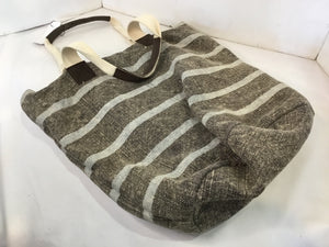 Roost Cotton Gray Stripe Purse