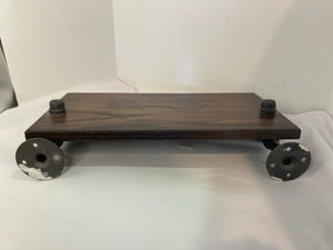 Industrial Brown/black Wood/Metal Shelf