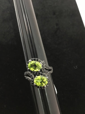 Green Rhinestone Ring