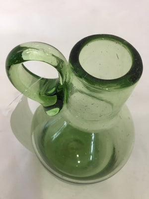 Green Glass Pitcher