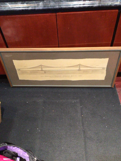 Tan/Cream Bridge Framed Art