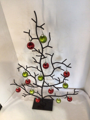 Tree Black/Multi Metal Holiday Item