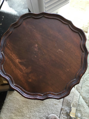 Vintage Wood Side/End Brown Table