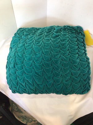 Teal Velour Pillow