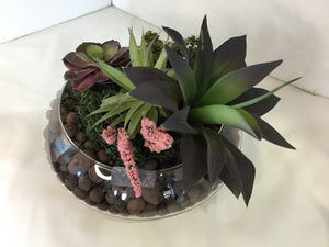 Green/Brown Plastic Faux Plant