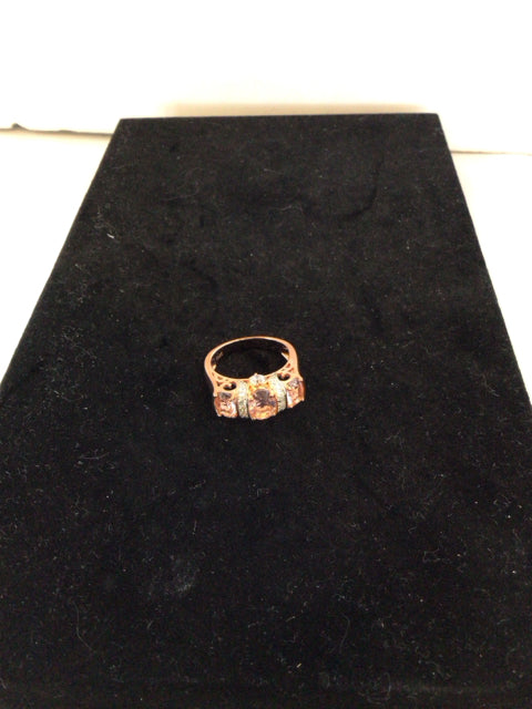Shine of Diamond Rose Gold Cubic Zirconia Ring