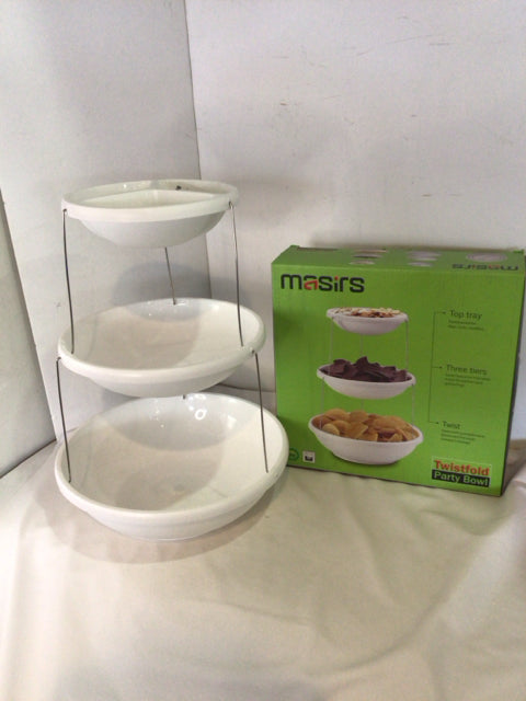 Masirs Folding White Plaster Serving Dish