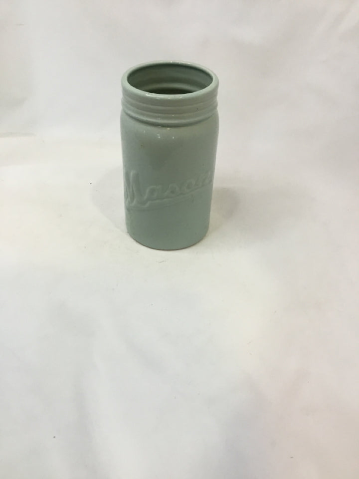 Mason Bohemian Green Ceramic Utensil Caddy