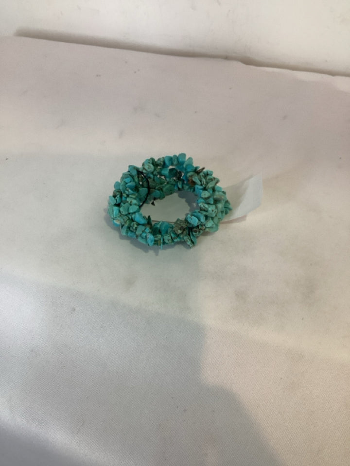 Turquoise Stone Stretch Jewelry Box