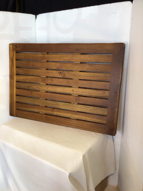 Brown Teak Bath Mat