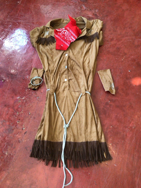 Halloween Brown Polyester Cowgirl Holiday Item