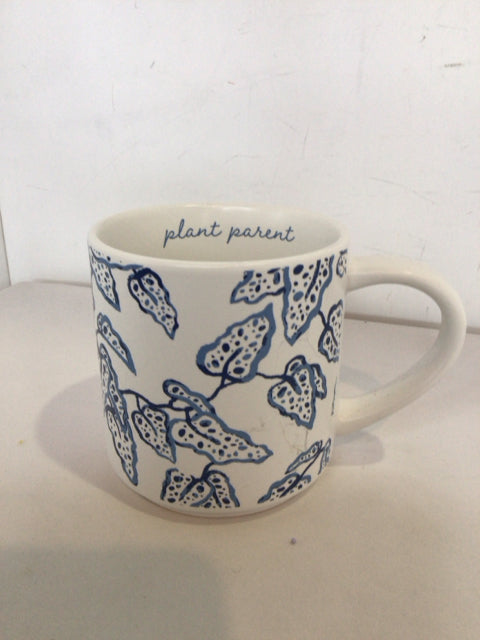 Threshold White/Blue Ceramic Mug