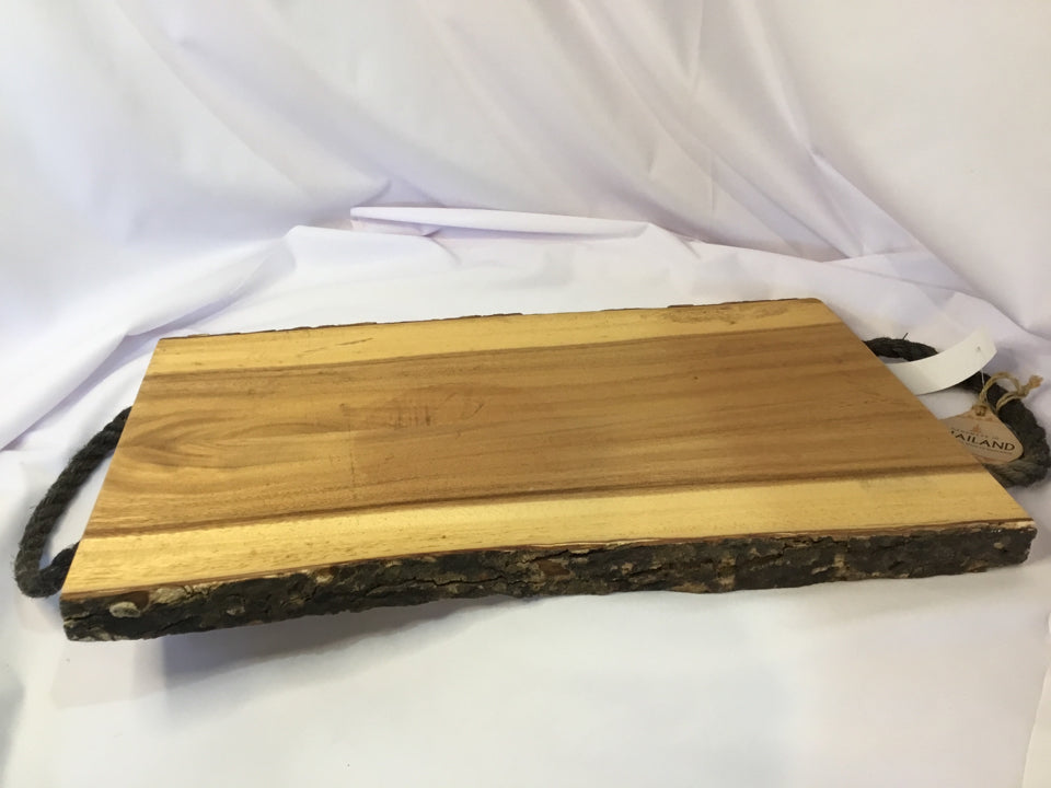 Charcuterie Brown Wood/Rope Cutting Board