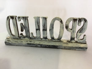 Wood Words Sign