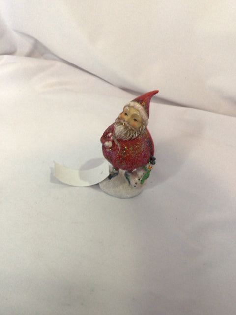 Figurine Red/white Resin Santa Holiday Item