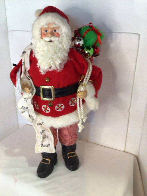 Figure Red/white Santa Holiday Item