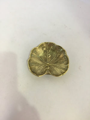 Gold Brass Leaf Dish