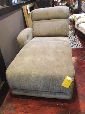 As Is Chenille Gray Chaise ASL-5440579