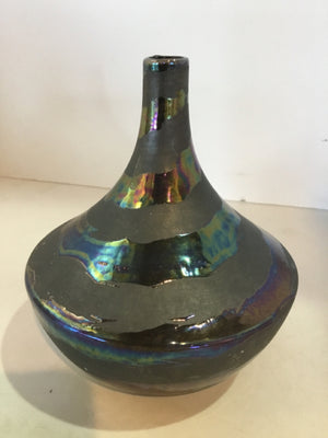 Purple/Gray Ceramic Vase