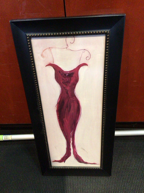 Red Dress Framed Art