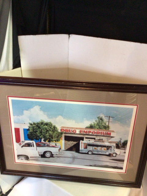 Signed Signed Multi-Color Framed Art