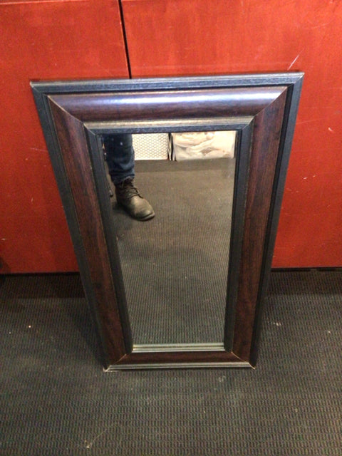 Brown/black Wood Mirror