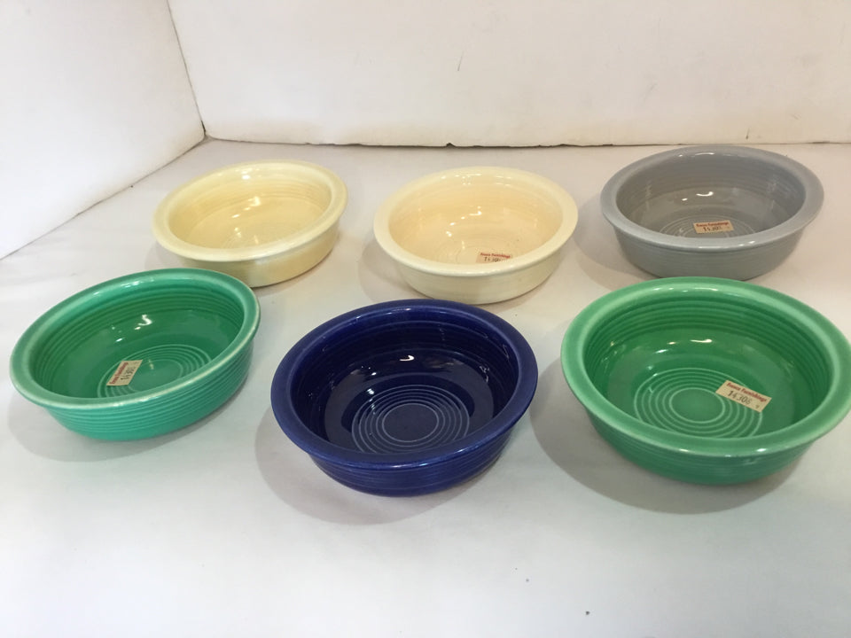 Fiesta Set of 6 Multi Stoneware Berries Bowl Set