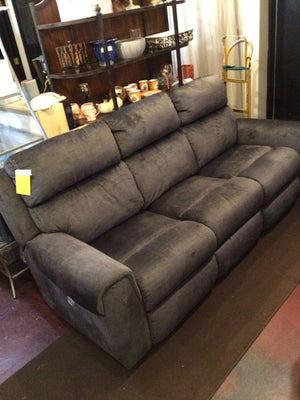 Electric Chenille Recliner Gray Sofa/Couch